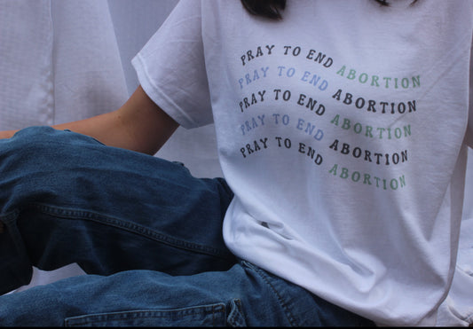 “Pray To End Abortion” - T-Shirt